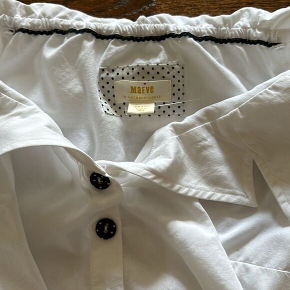 Maeve Cropped Tie-Front Blouse by Anthropologie - Picture 14 of 16